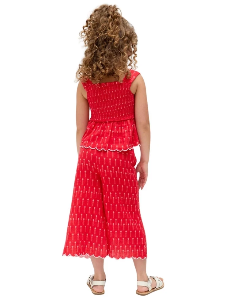 Raffya Kids Little Girls Sia Shirred Floral Print Co-Ord Set