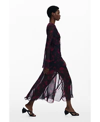 Desigual Women's Floral flowy long dress