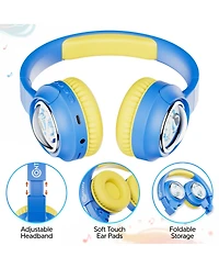 Contixo KB6 Kids Bluetooth Headphones, Safe Sound for Little Ears