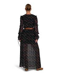 Belle & Bloom Women's Come As You Are Floral Maxi Dress