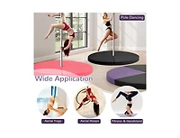 Akiudex Pole Dance Crash Mat Round Portable Yoga Mat with Epe Foam