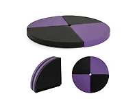 Akiudex Pole Dance Crash Mat Round Portable Yoga Mat with Epe Foam