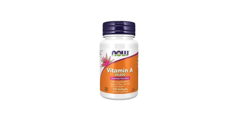 Now Foods Vitamin A, 25, 000 Iu, 100 Softgels