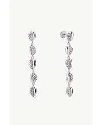 Classicharms Lucia Cascade Pave Shell Drop Earrings