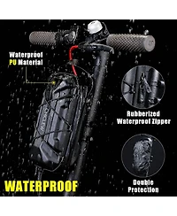 Urbanmax Electric Scooter Storage Bag, Waterproof 2L Handlebar Bag with Multicolor Drawstrings