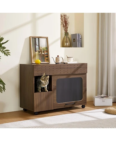 Streamdale Furniture Furniture Style Cat litter box house With Storage