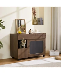 Streamdale Furniture Furniture Style Cat litter box house With Storage