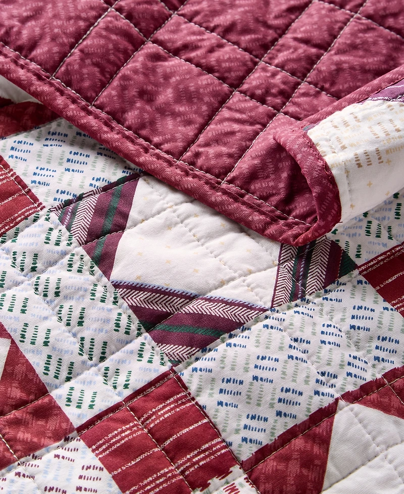 Charter Club Holiday Checker 3-Pc. Quilt Set, Full/Queen, Macy's Exclusive