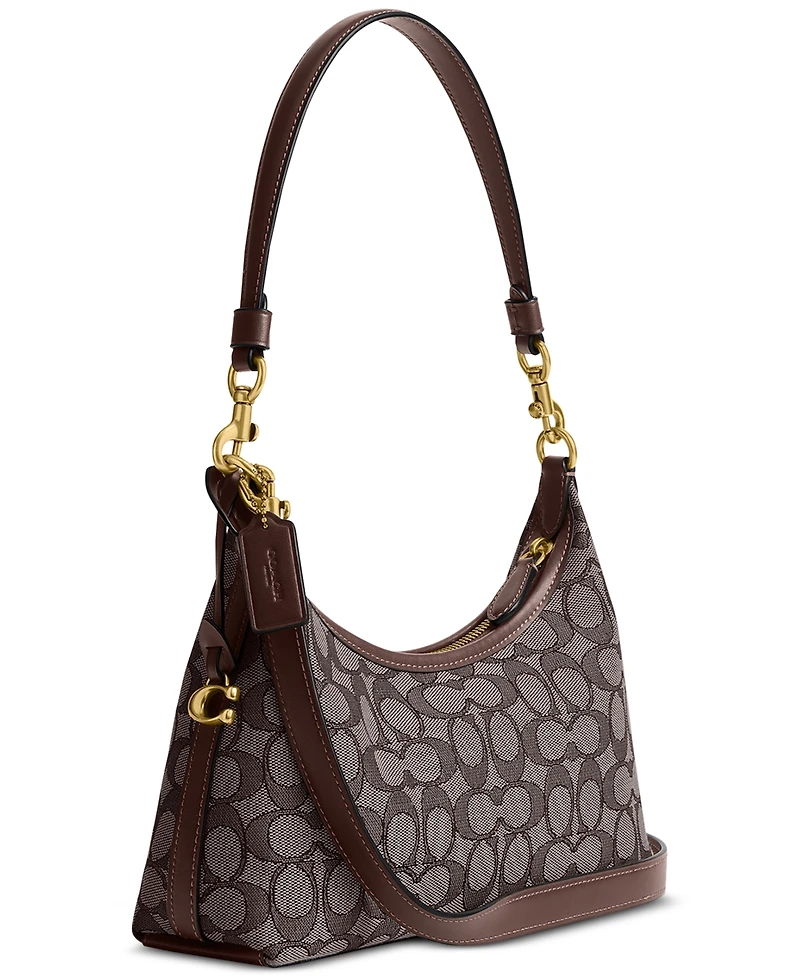 Coach Juliet Small Signature Jacquard Shoulder Bag 25