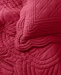 Charter Club Bailey Scallop 3-Pc. Quilt Set, Full/Queen, Exclusively at Macy's