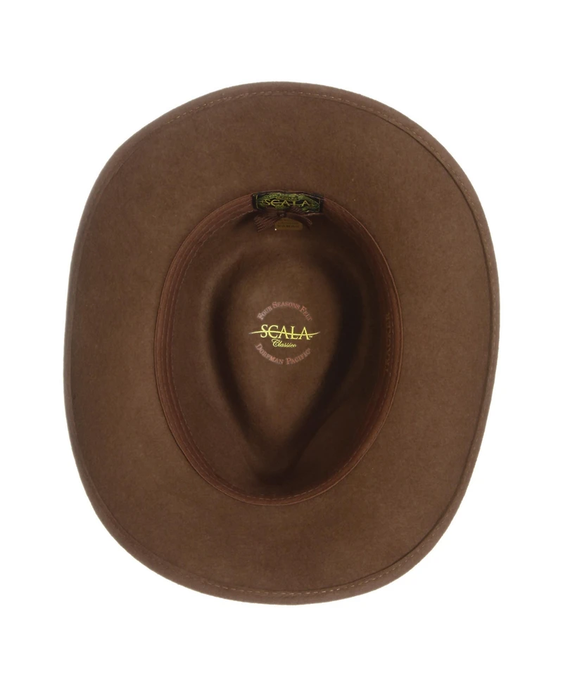Scala Men's Crush Felt Tracker Hat