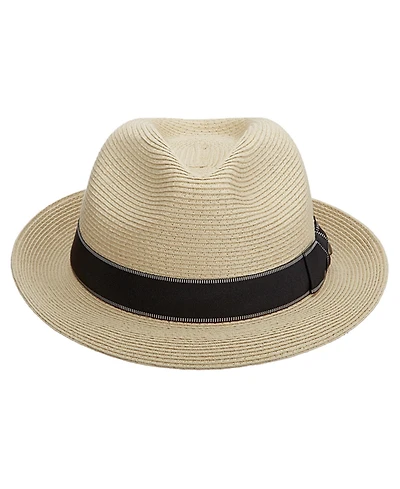Scala Men's Fine Paper Braid Fedora Hat