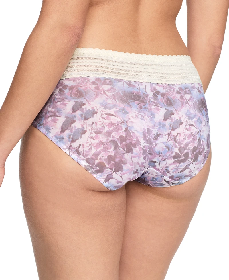 Warners No Pinching, Problems Dig-Free Comfort Waist with Lace Microfiber Hipster 5609J