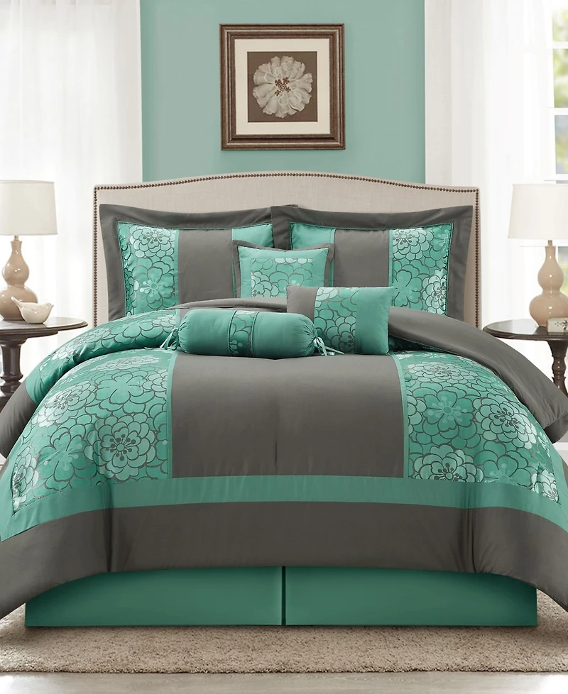 Stratford Park Sibyl Jacquard 7-Pc. Comforter Set, California King