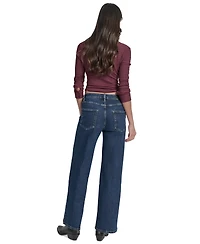 Dkny Jeans Women's High Rise Modern Wide Leg
