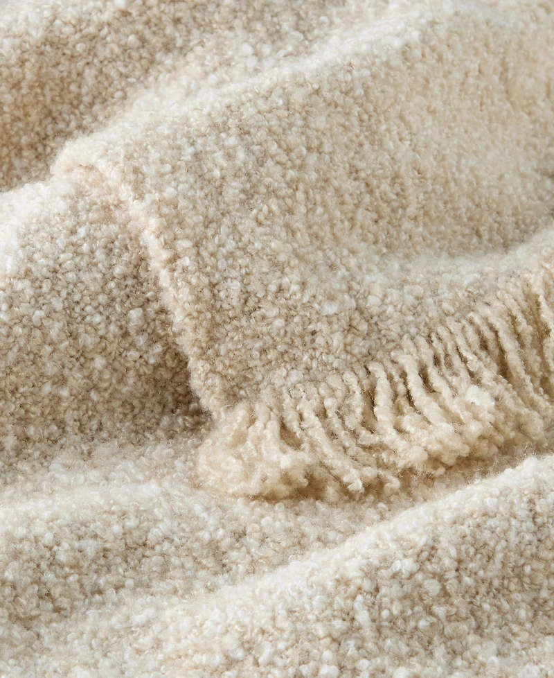 Oake Heathered Boucle Throw, 50" x 60", Exclusively for Macy's