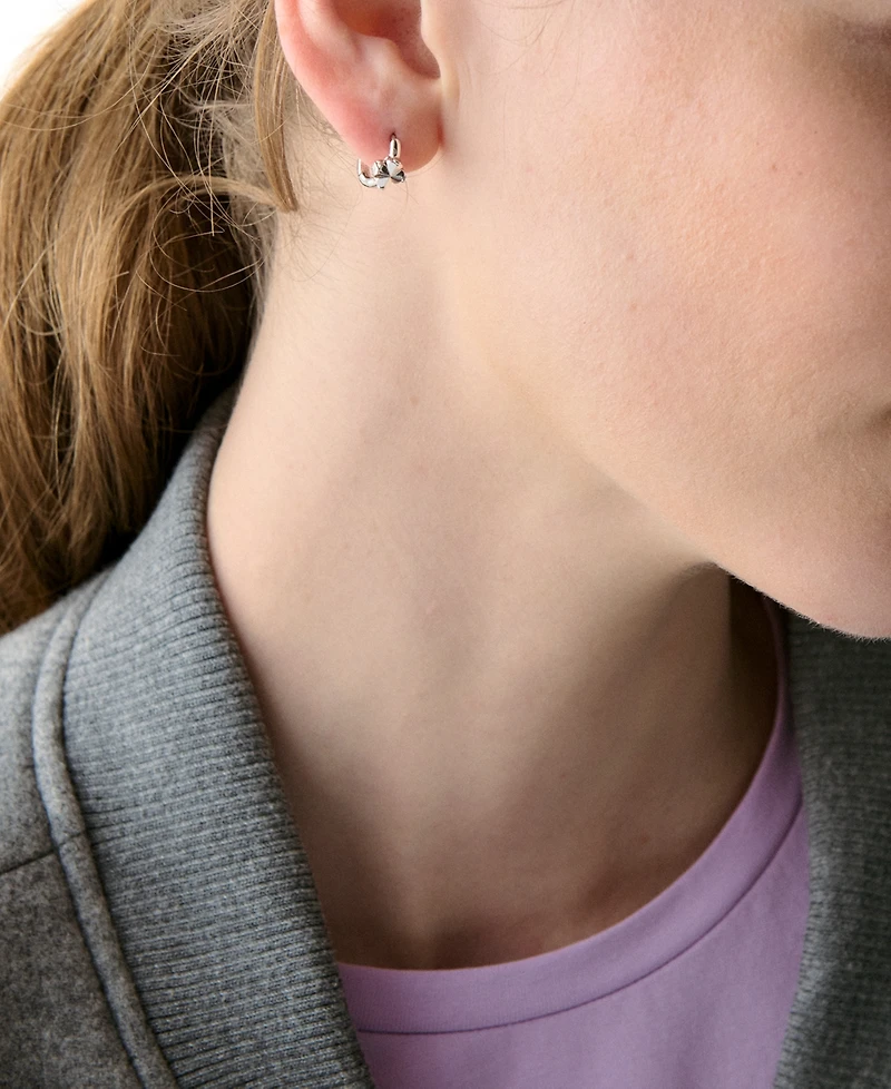 kate Spade new york Flower Huggie Earrings