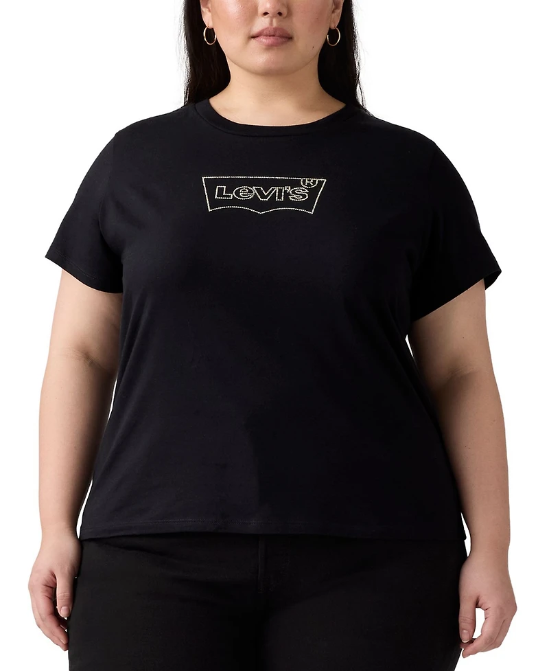 Levi's Plus Cotton Perfect Studded Logo T-Shirt