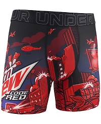 Under Armour Men's Mountain Dew Printed Performance Tech Mesh 6" Boxer Briefs