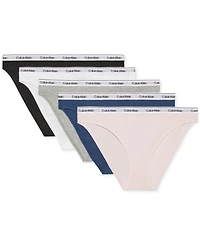 Calvin Klein Women's 5-Pack. Modern Logo Low-Rise Bikini Underwear QD5208