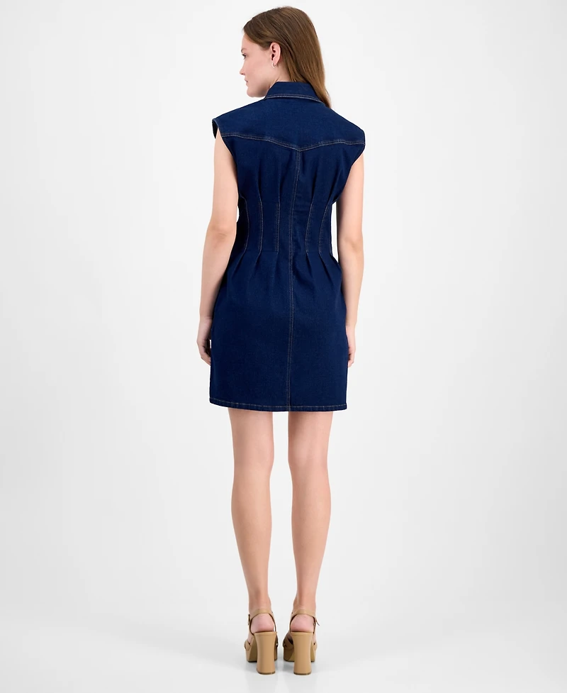 En Saison Women's Eliana Denim Minidress
