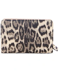 Guess Tinsley Leopard Print French Wallet