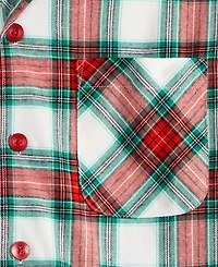 Holiday Lane Big & Tall Merry Plaid Notch Collar Matching Family Pajamas Set, Created for Macy's