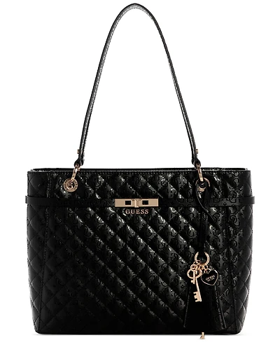 Guess Idra Noel Large Quilted Tote Bag