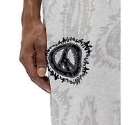 All Good Things Are Welcome Here Men's Peace Sign Graphic Joggers