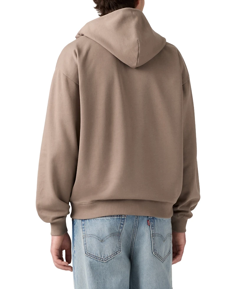 Levi's Men's Relaxed Fit Cropped Full-Zip Hoodie