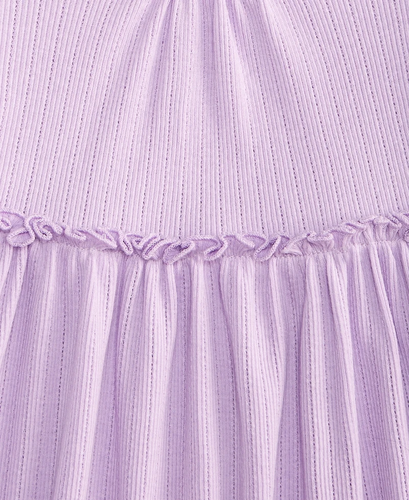 First Impressions Baby Girls Short-Sleeve Solid Pointelle Dress