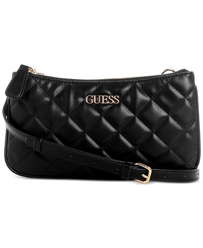 Guess Tinsley Quilted Three Compartment Crossbody