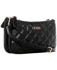Guess Tinsley Quilted Three Compartment Crossbody