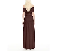 Lioness Women's Field Of Dreams Off-The-Shoulder Maxi Dress