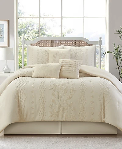Stratford Park Lexia Leaves 7-Pc. Comforter Set