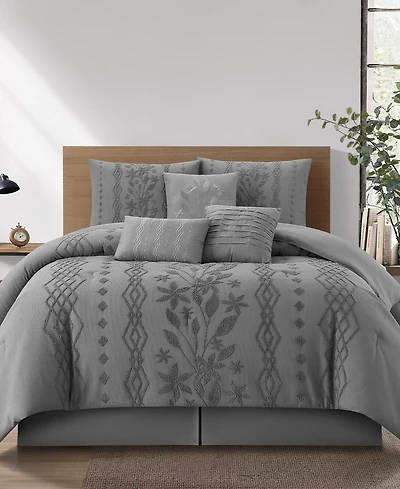 Stratford Park Lexia Leaves 7-Pc. Comforter Set