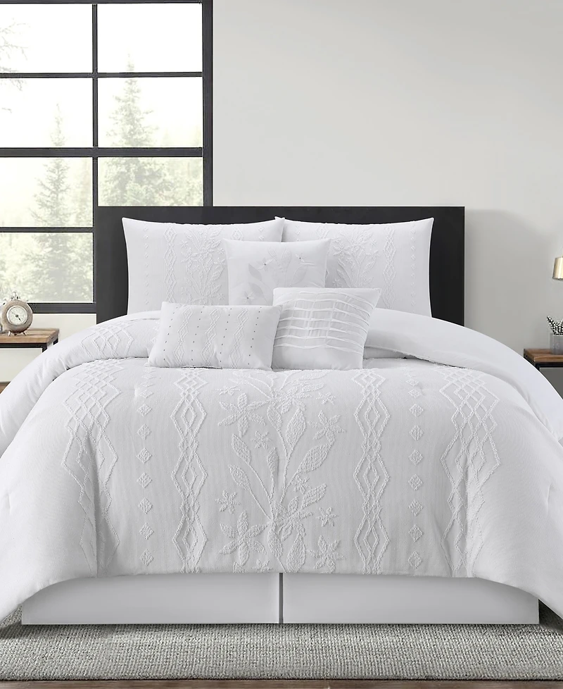 Stratford Park Lexia Leaves 7-Pc. Comforter Set
