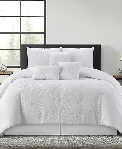 Stratford Park Lexia Leaves 7-Pc. Comforter Set, Queen