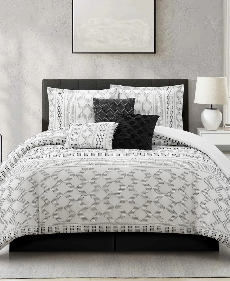 Stratford Park Ariana Geometric 7-Pc. Comforter Set