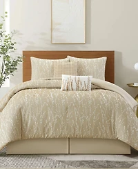 Stratford Park Priya Floral 6-Pc. Comforter Set, California King