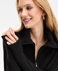 Charter Club 100% Cashmere Women's Quarter-Zip Sweater, Created for Macy's