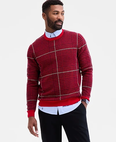 Club Room Men's Glen Plaid Sweater, Macy's Exclusive