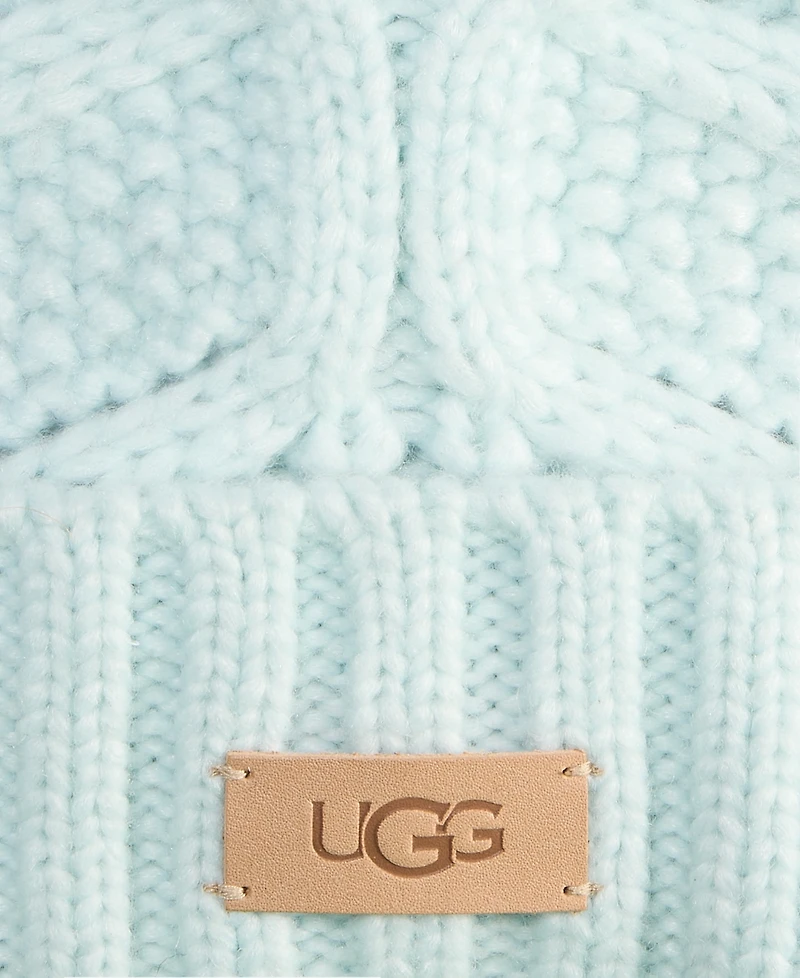 Ugg Cable Knit Pom Beanie