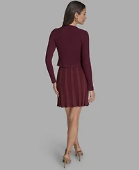 Bcbg Women's Textured-Knit Cropped Cardigan