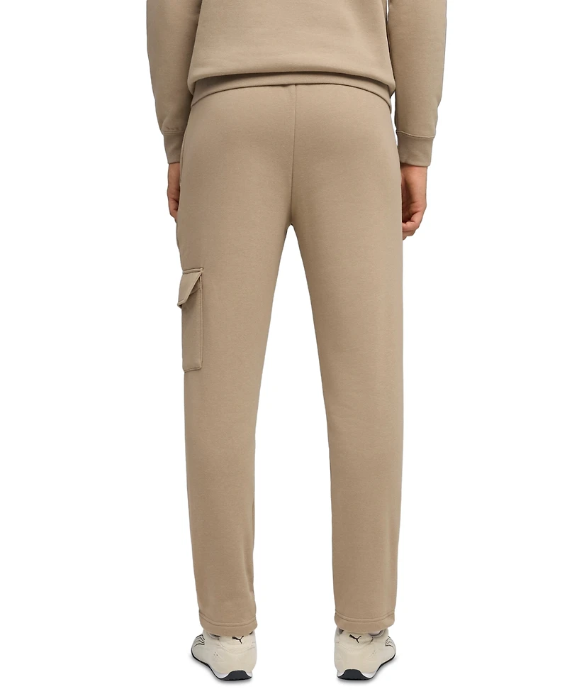 Puma Men's Ess Regular-Fit Logo Embossed Fleece Cargo Pants
