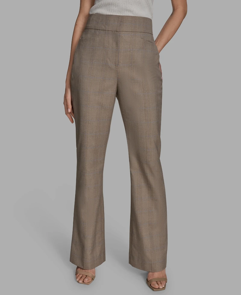 Bcbg Women's Plaid Trousers