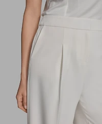Bcbg Women's Pleated Wide Leg Pants