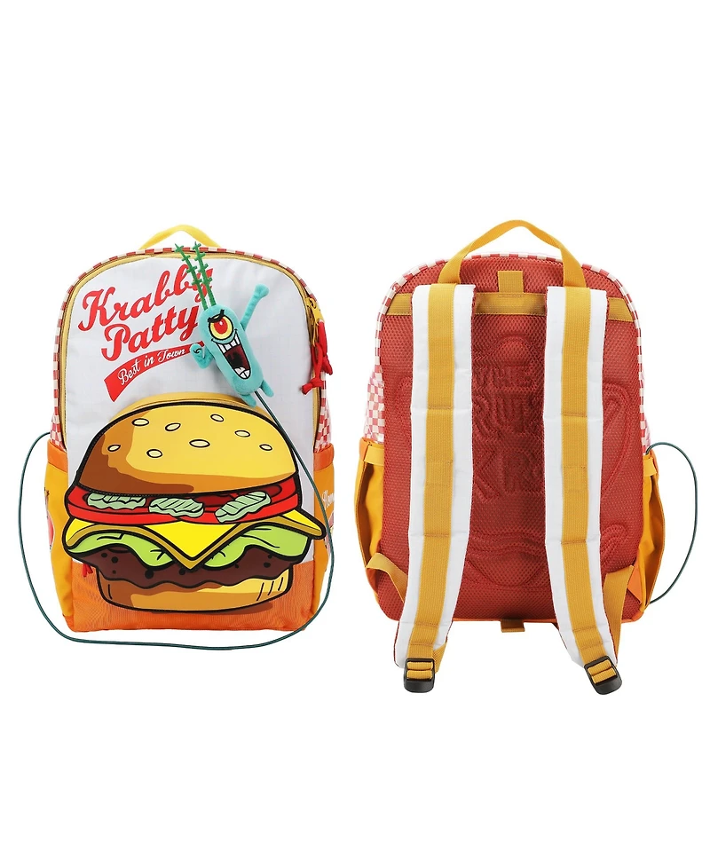 Spongebob Squarepants Krabby Patty Meal Adult 17.5" Backpack