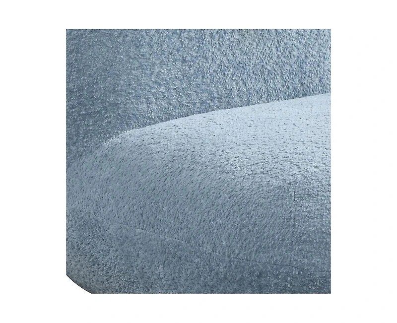 Homlux 21.5"W Blue Chenille Deer-Shaped Kids Chair