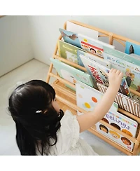 Momiji - Handcrafted Rattan Elena Montessori Kids Bookshelf - Wicker